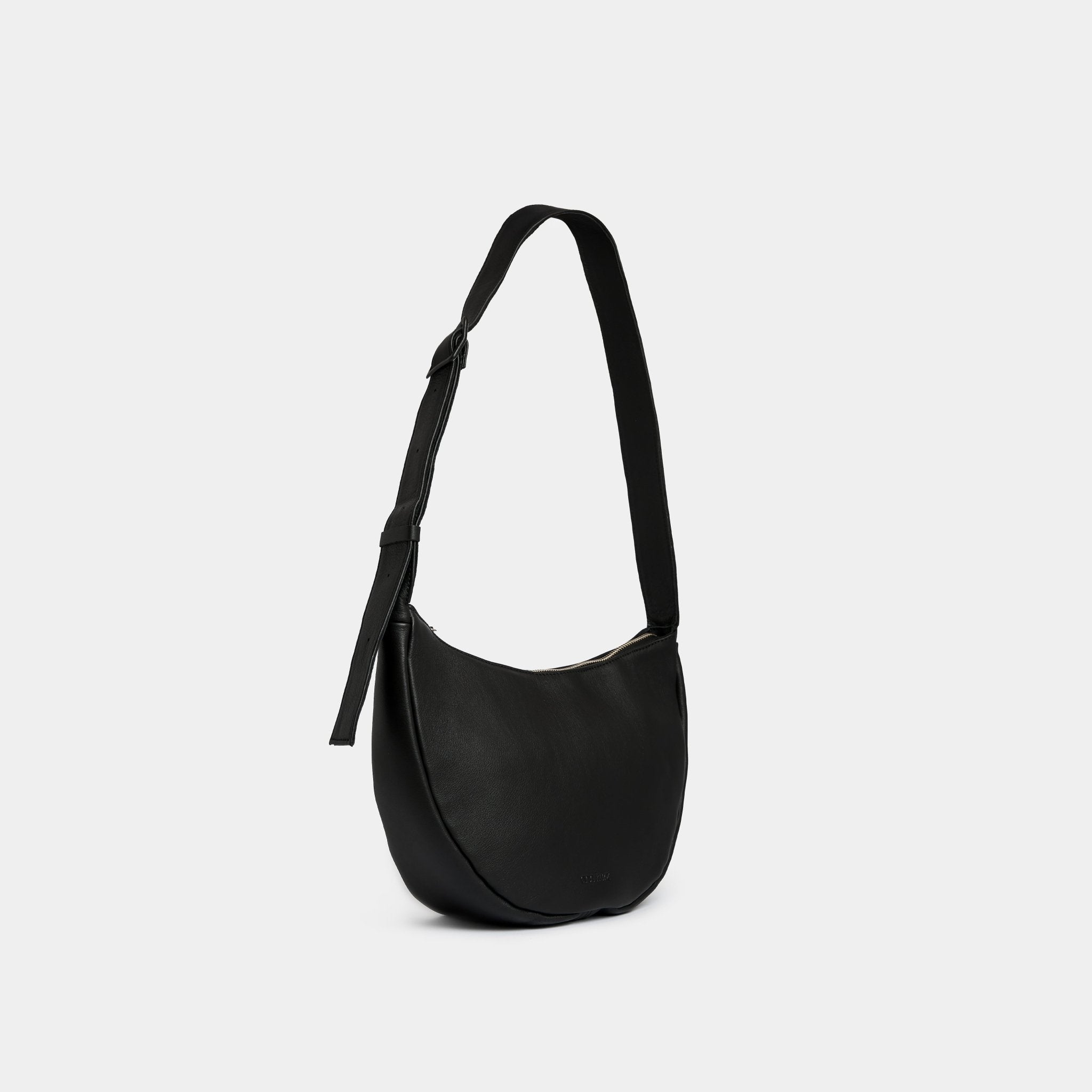 Large Half Moon Bag - Nappa Black - ann kurz