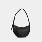 Large Half Moon Bag - Nappa Black - ann kurz