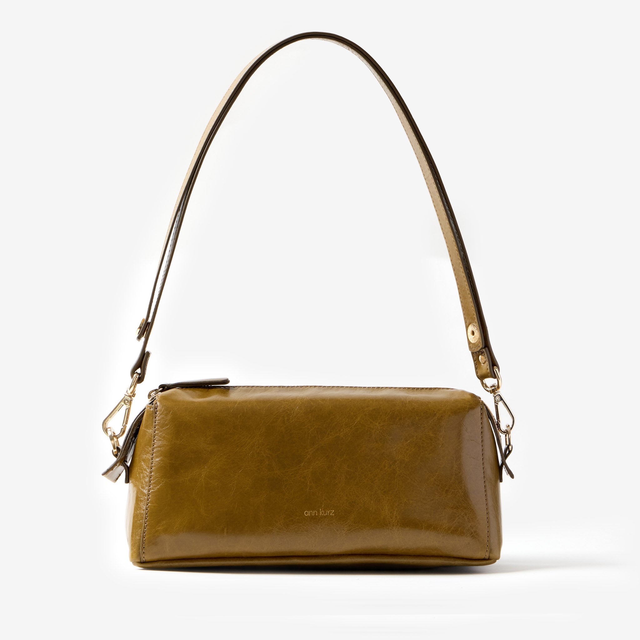 Light Shoulder - Shiny Nappa Bosco Green - ann kurz