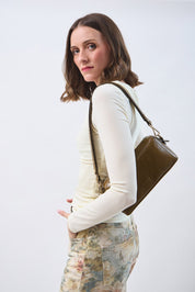 Light Shoulder - Shiny Nappa Bosco Green - ann kurz