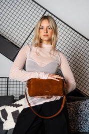 Light Shoulder - Suede Mix Cuero - ann kurz