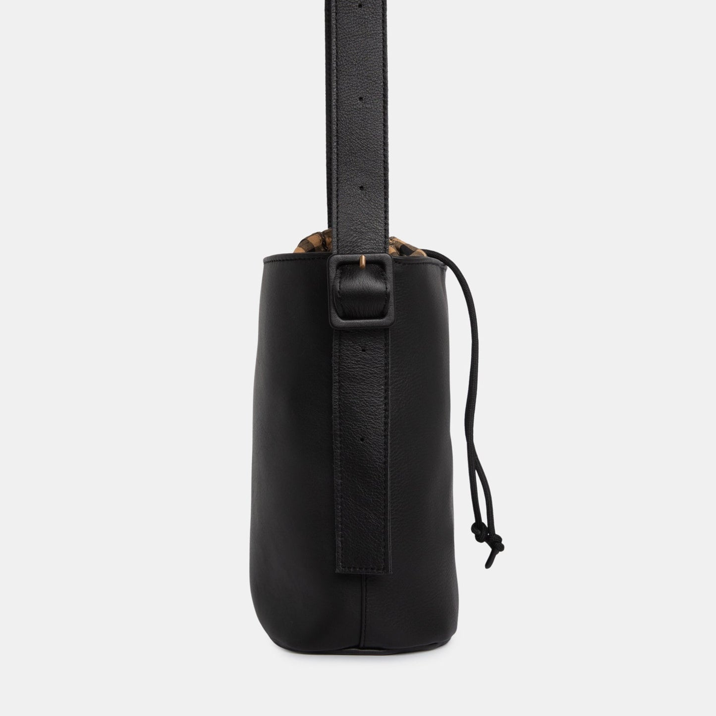 Medium Bucket Bag - Nappa Black - ann kurz