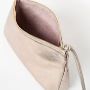 Medium Pouch - Metallic Platin - ann kurz
