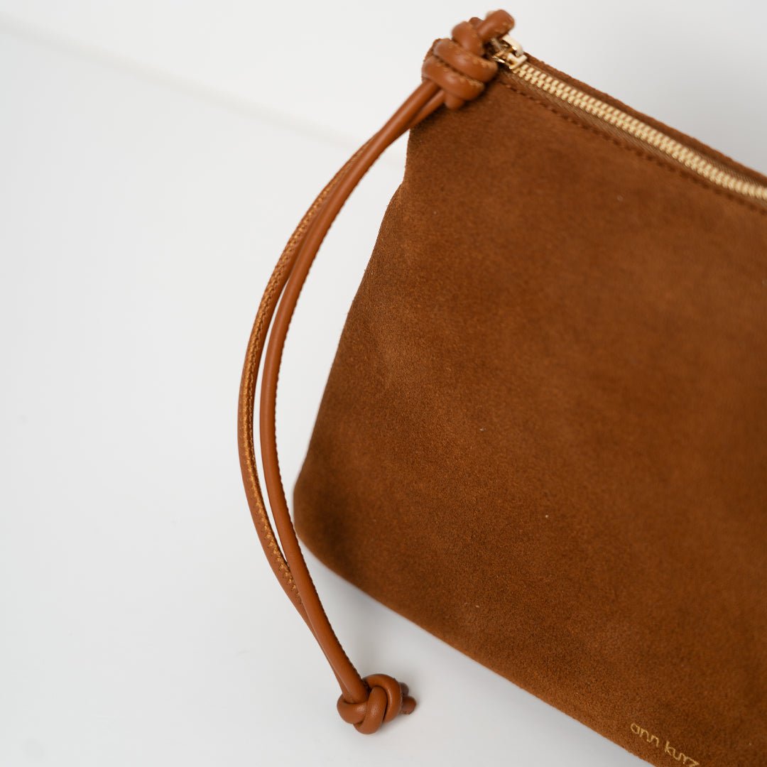 Medium Pouch - Suede Mix Cuero - ann kurz