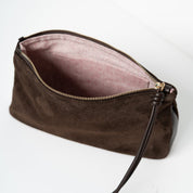 Medium Pouch - Suede Mix Mocha - ann kurz