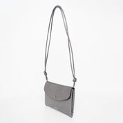 Mini Cute Clutch - Metallic Dark Silver - ann kurz