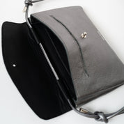 Mini Cute Clutch - Metallic Dark Silver - ann kurz