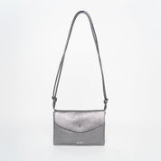 Mini Cute Clutch - Metallic Dark Silver - ann kurz