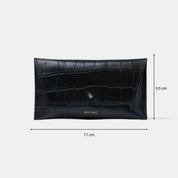 Mini Envelope - Croco Print Black - ann kurz