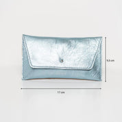 Mini Envelope - Metallic Hawaiian Blue - ann kurz