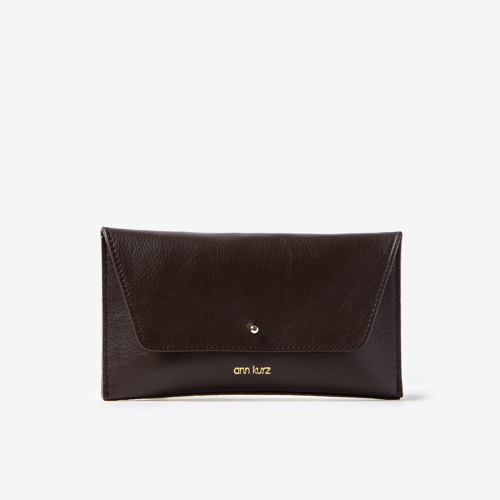 Mini Envelope - Nappa Mocha - ann kurz