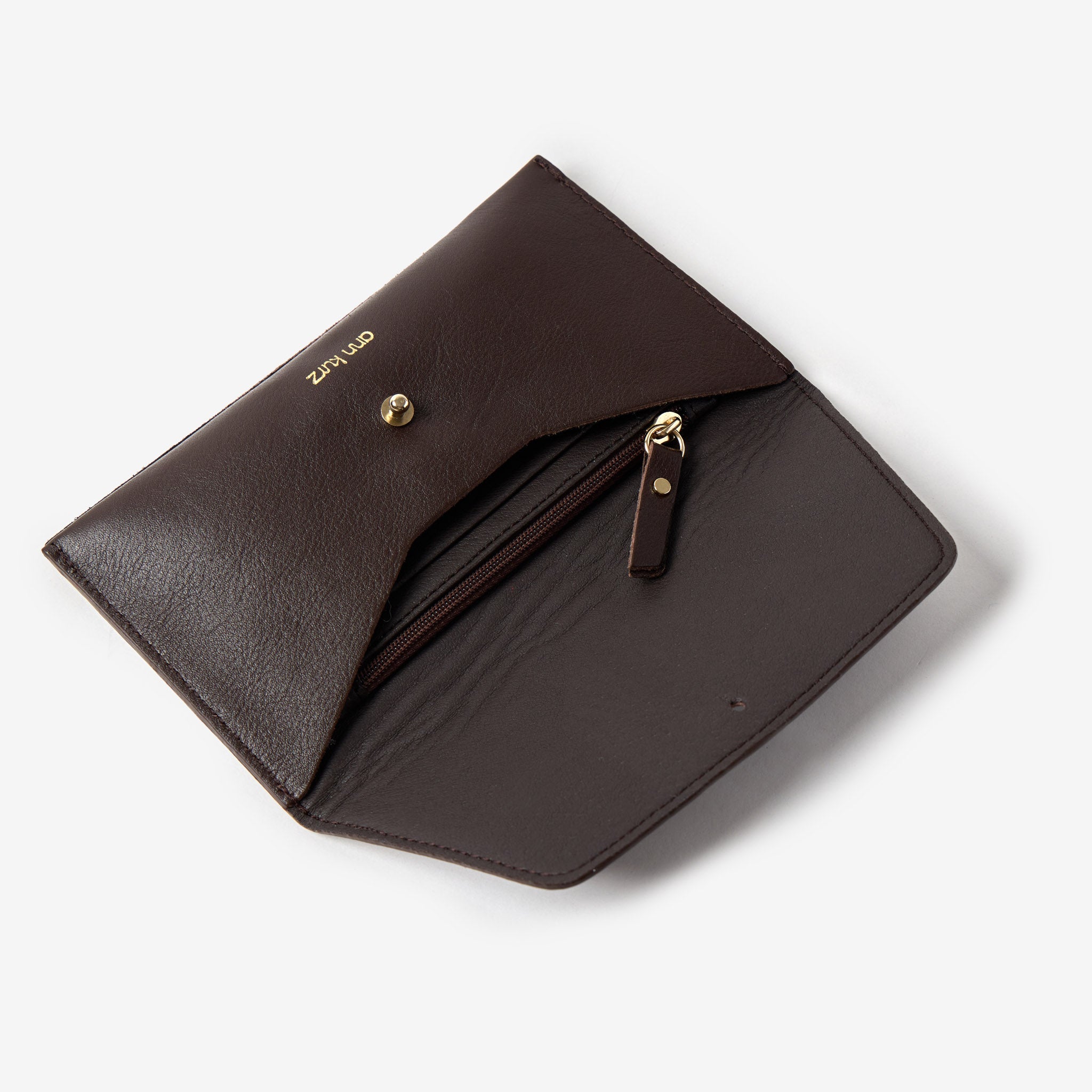 Mini Envelope - Nappa Mocha - ann kurz