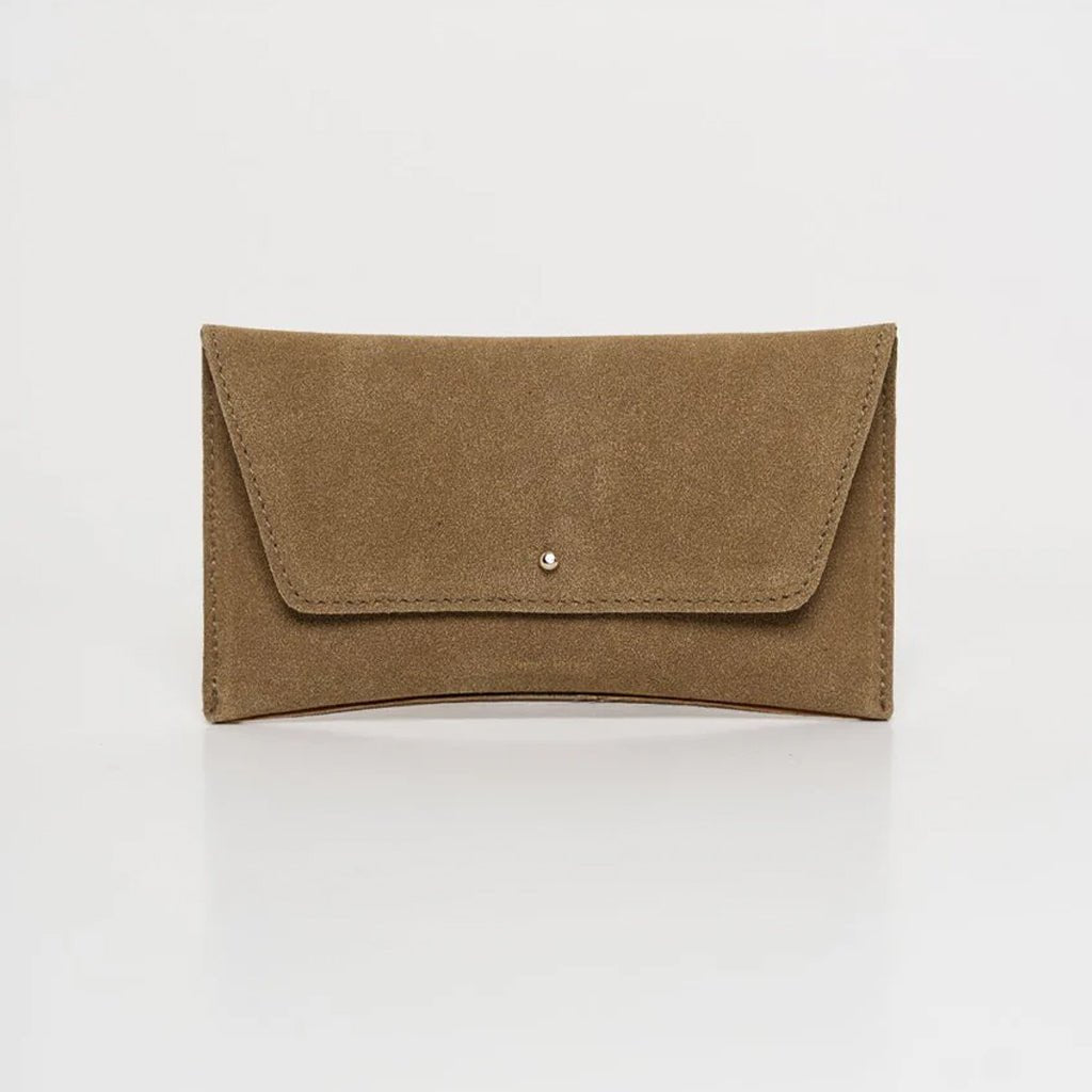 Mini Envelope - Recycled Suede Taupe - ann kurz