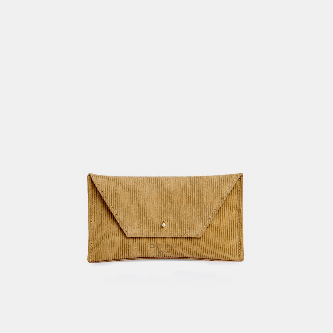 Mini Envelope Shape Pouch - Ruffle Cuoio - ann kurz