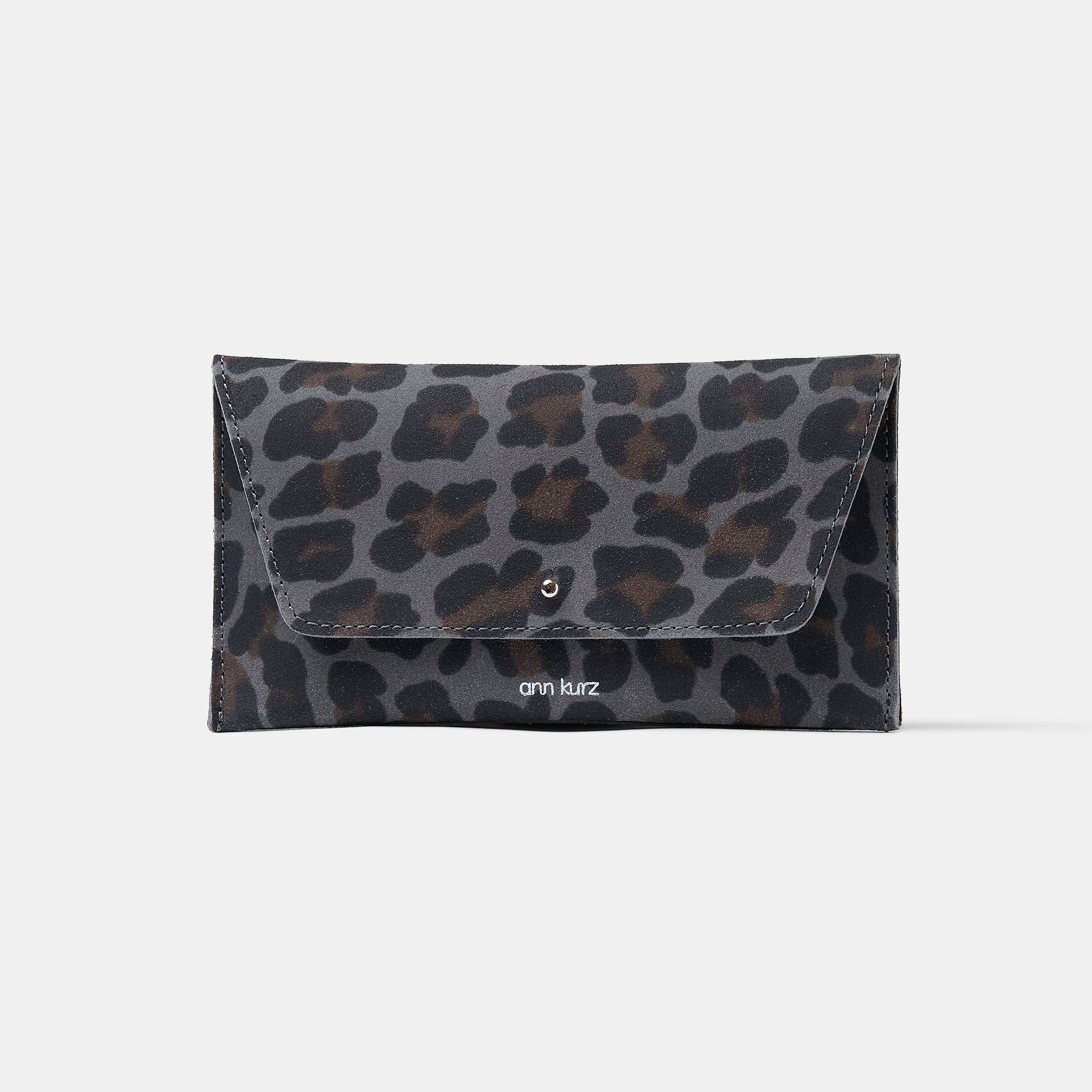 Mini Envelope Shape Wallet - Leo Grey - ann kurz