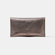 Mini Envelope Shape Wallet - Metallic Metal Grey - ann kurz