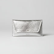 Mini Envelope Shape Wallet - Metallic Platin - ann kurz