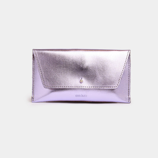 Mini Envelope Shape Wallet - Metallic Specchio Fluorita - ann kurz