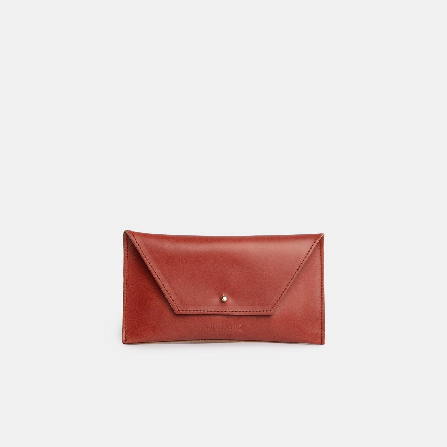 Mini Envelope Shape Wallet - Vegetable Tanned Smoky Amber - ann kurz