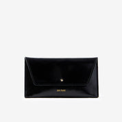 Mini Envelope - Shiny Nappa Black - ann kurz