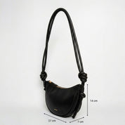 Mini Half Moon - Nappa Black - ann kurz