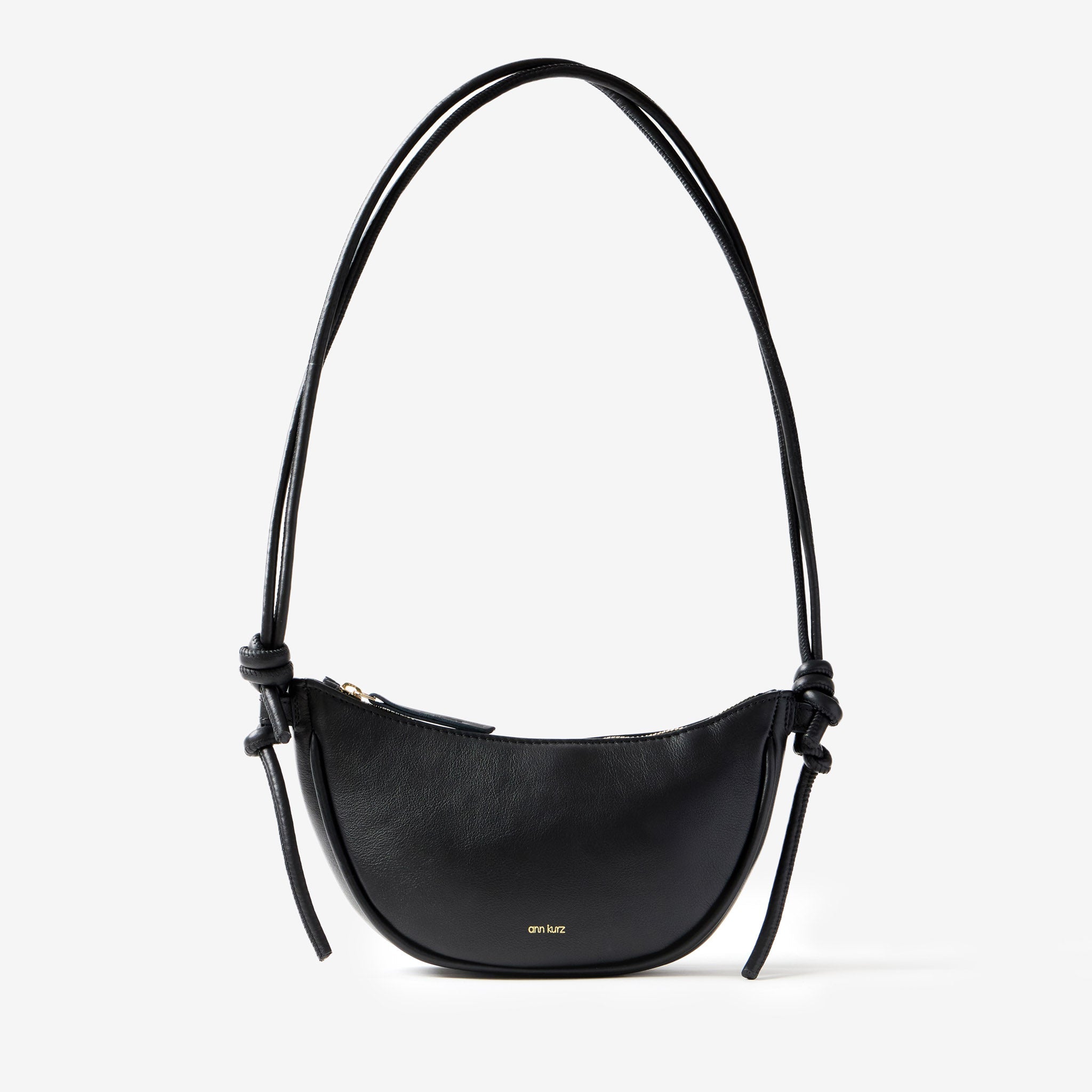 Mini Half Moon - Nappa Black - ann kurz
