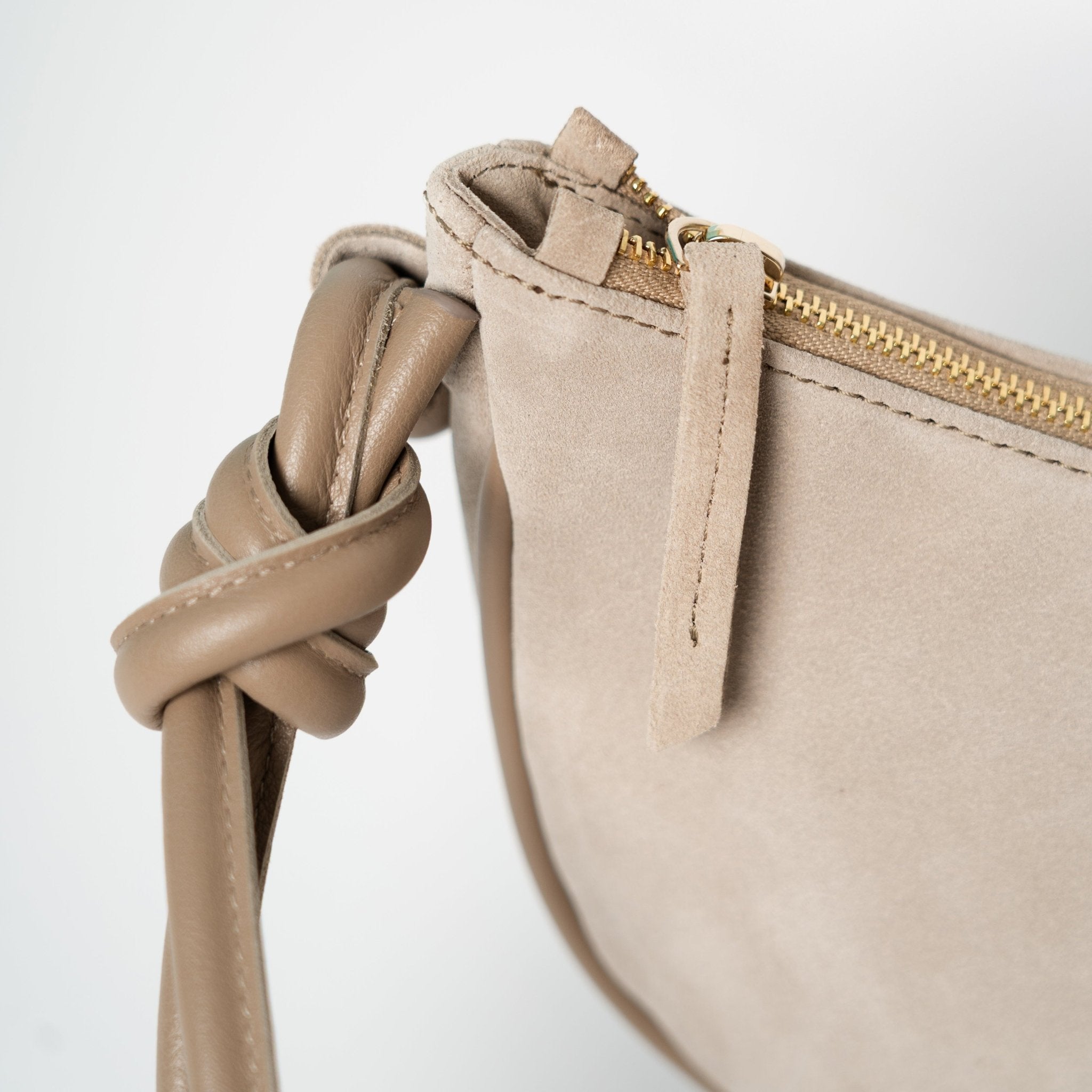 Mini Half Moon - Suede Caramelo - ann kurz