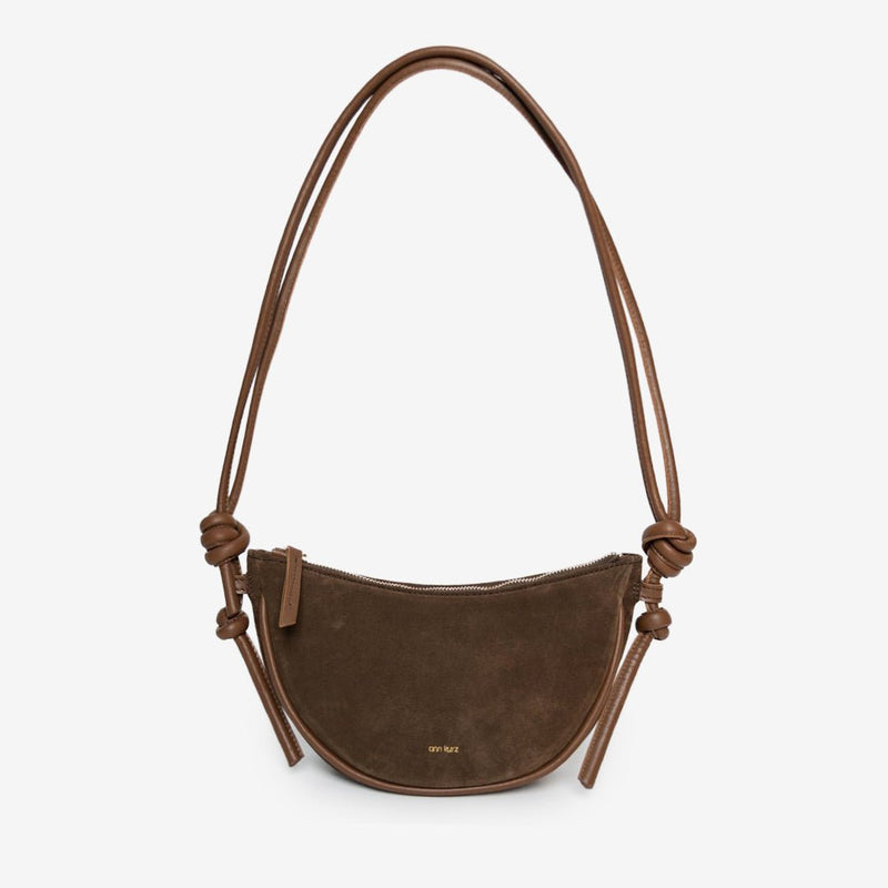 Mini Half Moon - Suede Fango - ann kurz