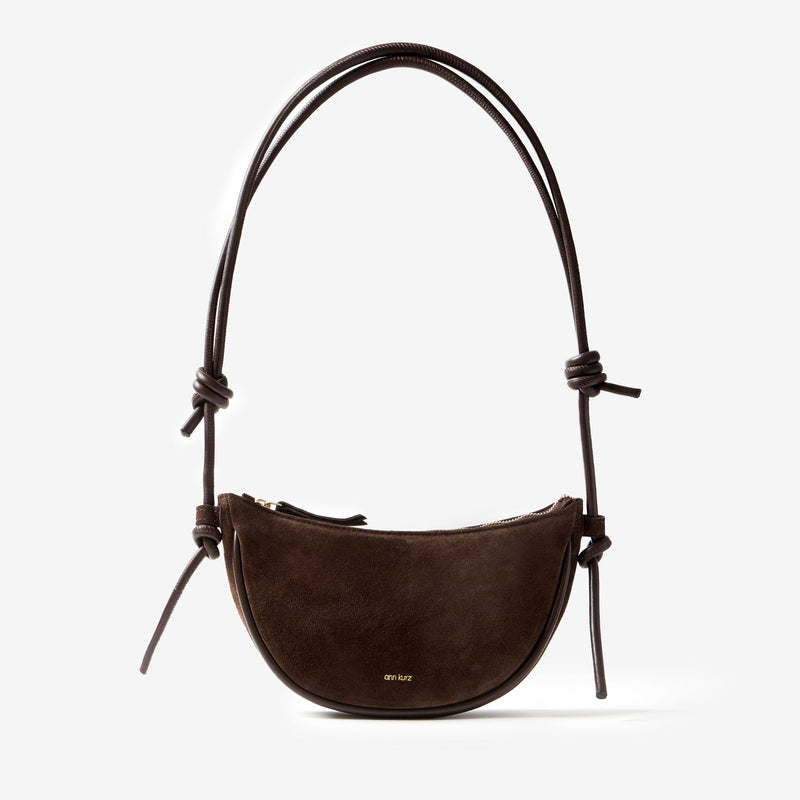Mini Half Moon - Suede Mocha - ann kurz