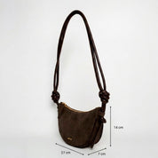 Mini Half Moon - Suede Mocha - ann kurz
