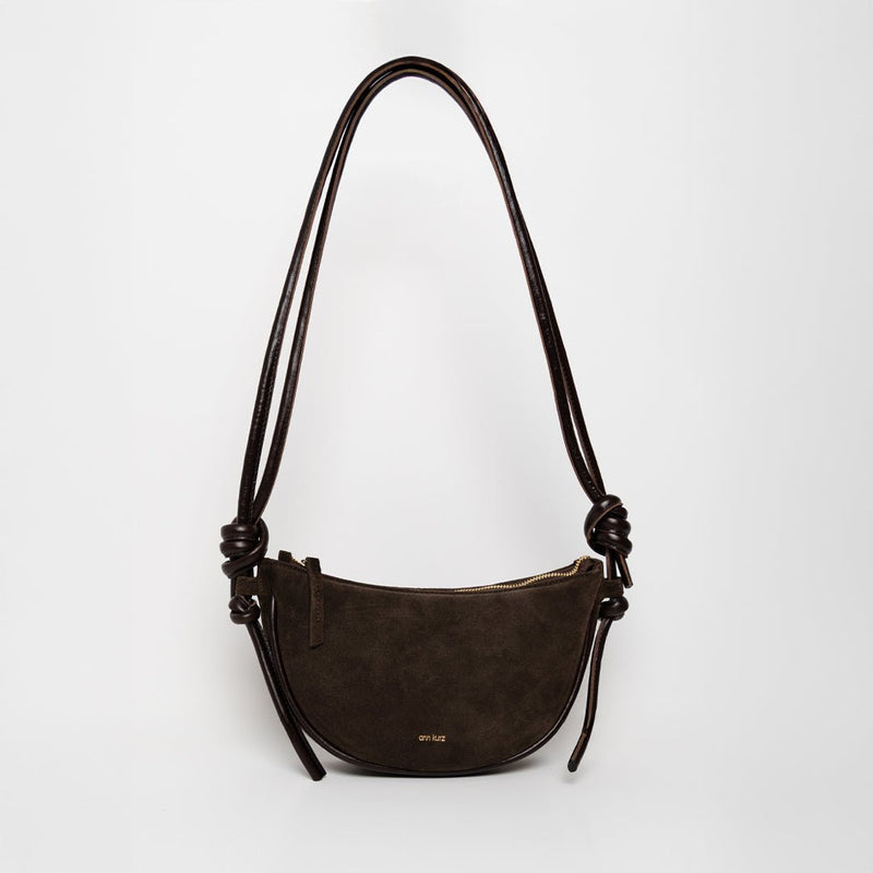 Mini Half Moon - Suede Mocha - ann kurz