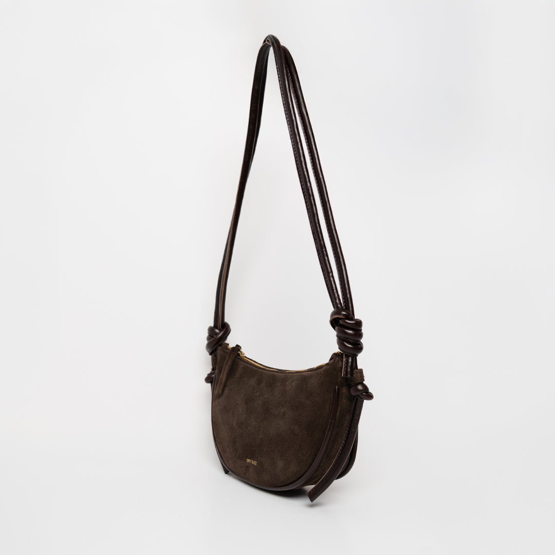 Mini Half Moon - Suede Mocha - ann kurz