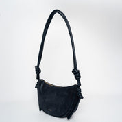 Mini Half Moon - Suede Navy - ann kurz