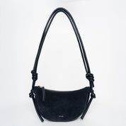 Mini Half Moon - Suede Navy - ann kurz