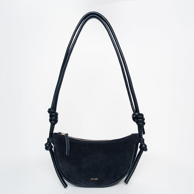 Mini Half Moon - Suede Navy - ann kurz
