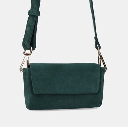 Mini Pack Shape Bag - Suede Sea Weed - ann kurz