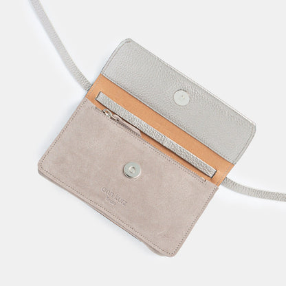 Mini Phone Bag - Suede Bronze - ann kurz