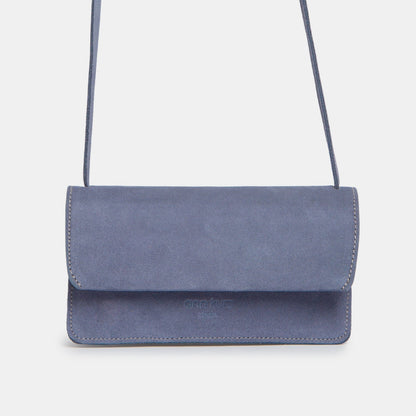 Mini Phone Bag - Suede Lavender Blue - ann kurz