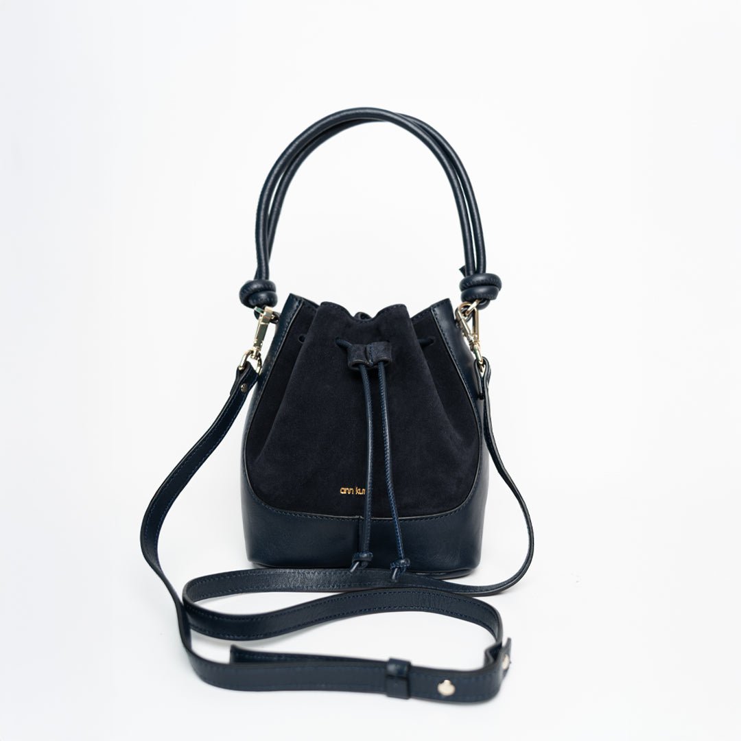 Mini Saku - Suede Mix Navy - ann kurz