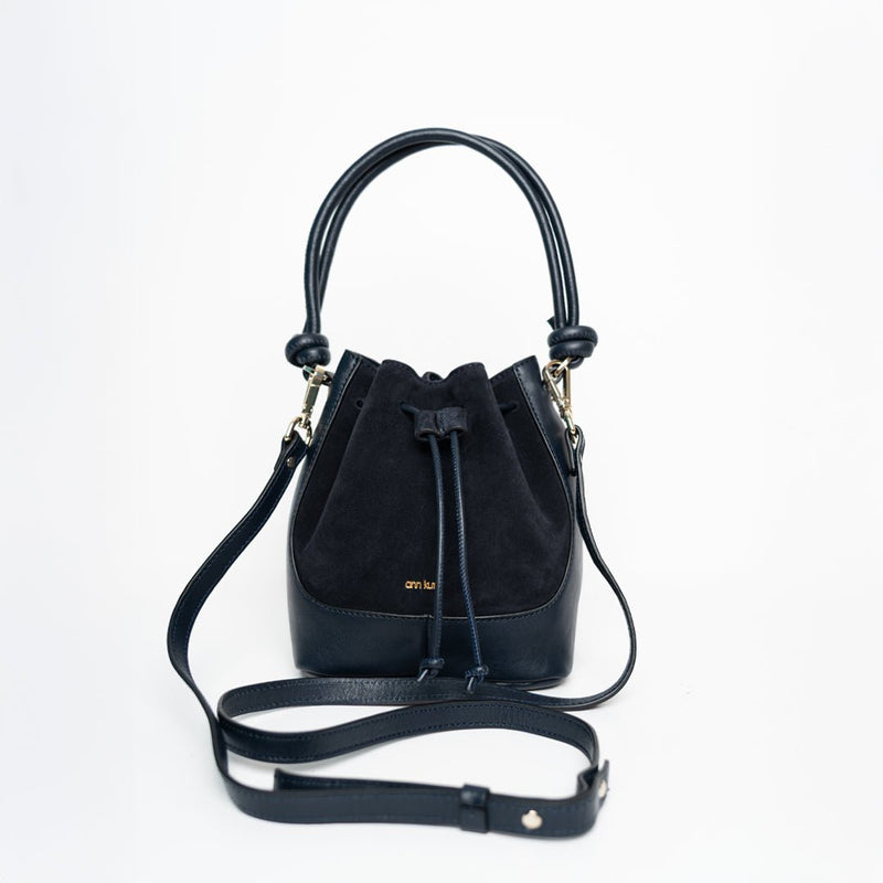 Mini Saku - Suede Mix Navy - ann kurz