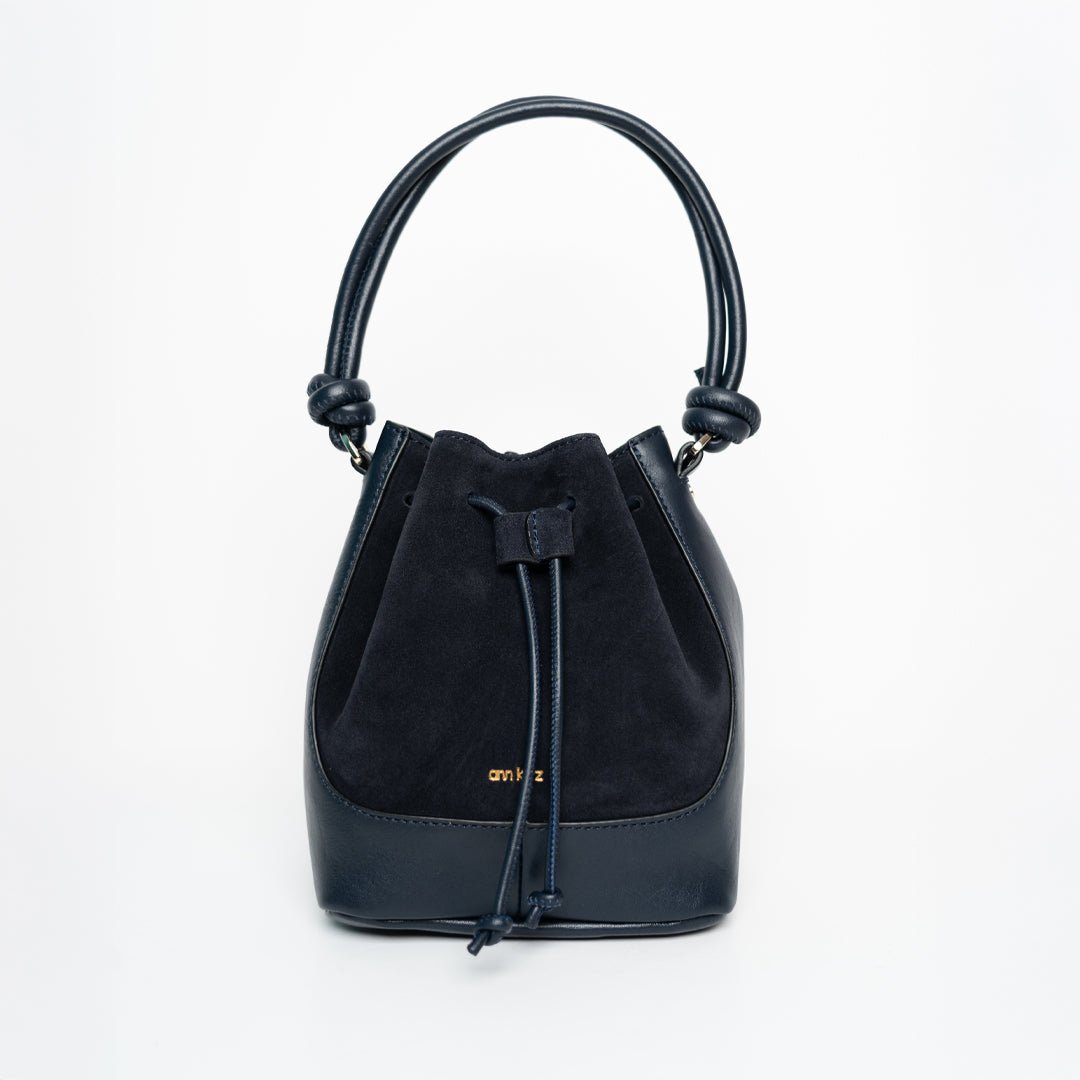 Mini Saku - Suede Mix Navy - ann kurz