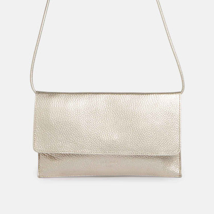 Mini Thin Clutch - Metallic Champagne - ann kurz