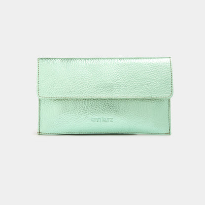 Mini Thin Clutch - Metallic Provence - ann kurz