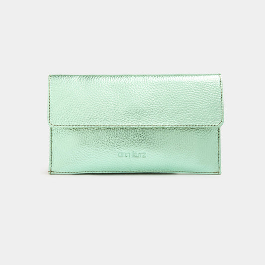 Mini Thin Clutch - Metallic Provence - ann kurz