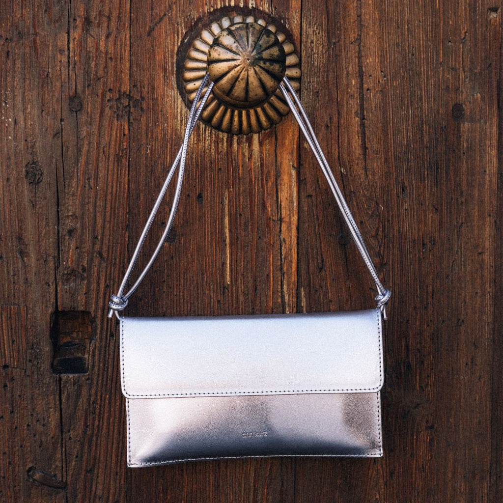 Mini Thin Clutch - Metallic Specchio Fluorita - ann kurz