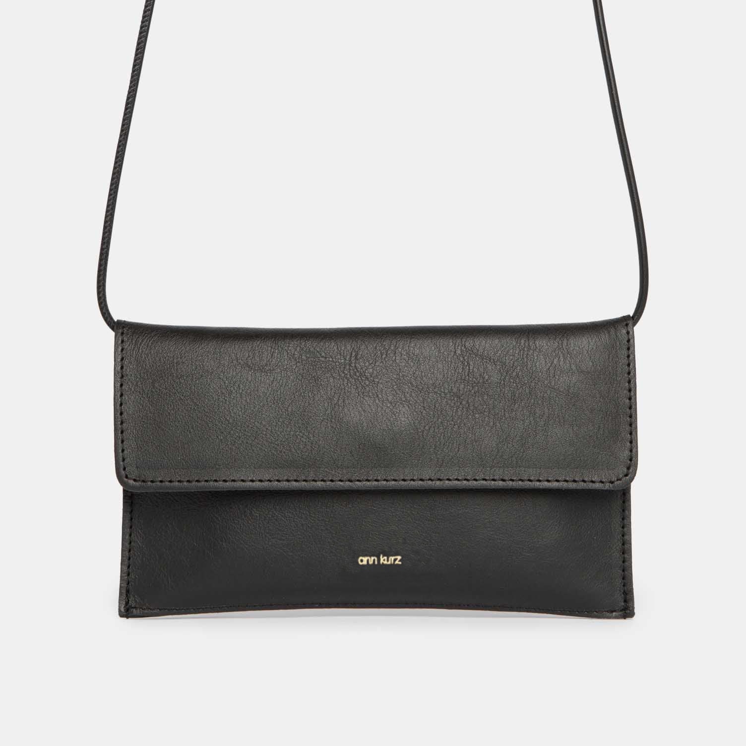 Mini Thin Clutch - Nappa Black - ann kurz