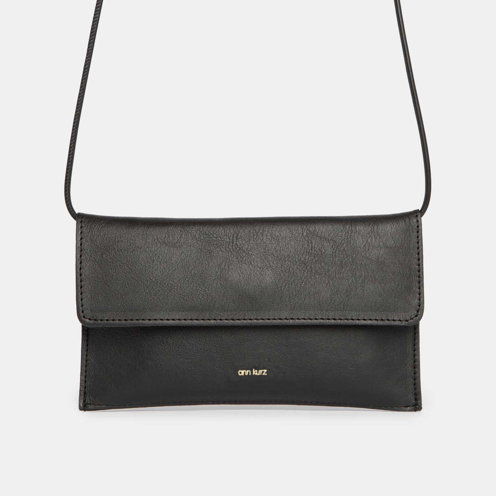 Mini Thin Clutch - Nappa Black - ann kurz