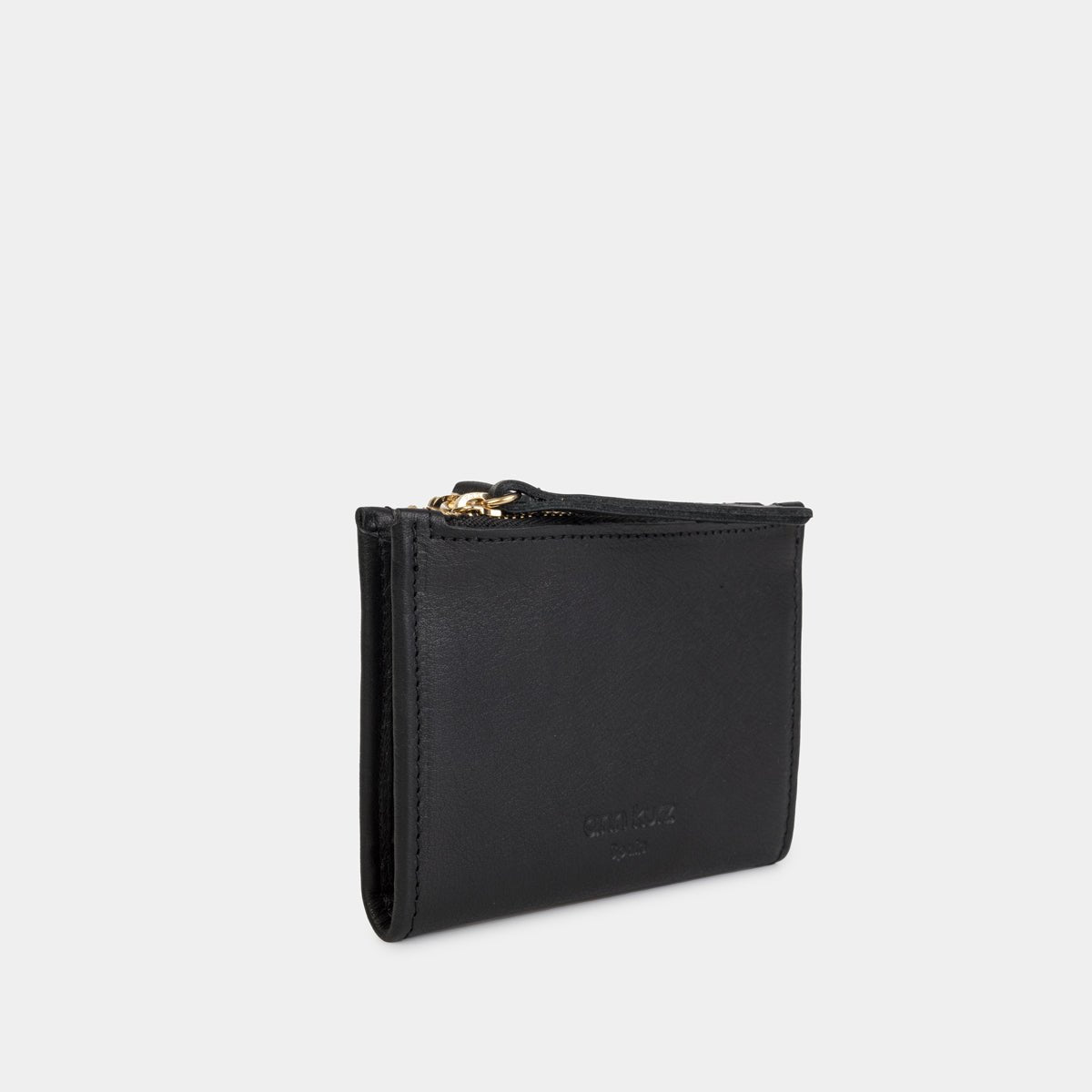 Mini Thin Wallet - Nappa Black - ann kurz