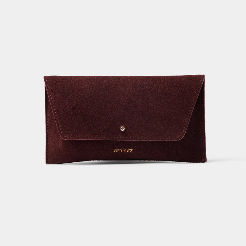 Mini Envelope  - Suede Burgundy