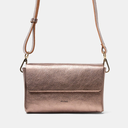 Pack Large Shape Shoulder Bag - Metallic Grey - ann kurz